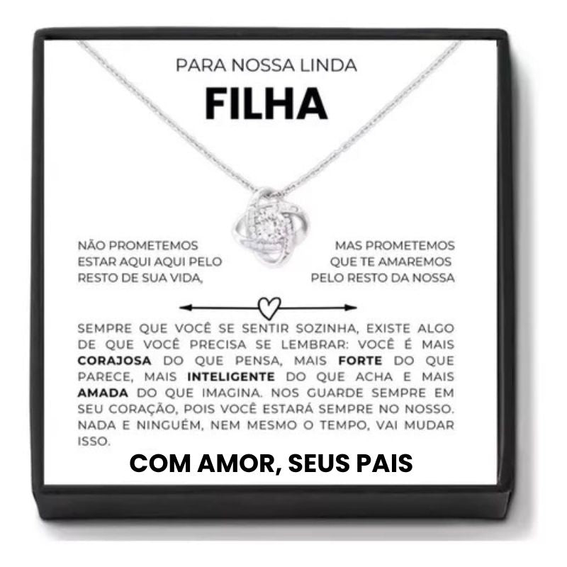 Colar Presente Para Filha Amor De Pai E Mãe