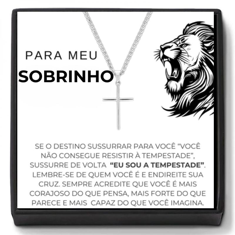 Colar Presente Para Meu Sobrinho Com Mensagem E Caixa