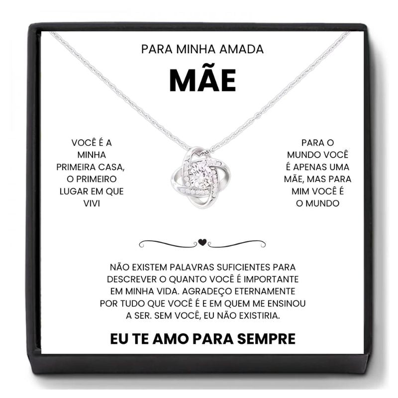 Presente Para Mãe Colar Dia Das Mães Com Mensagem