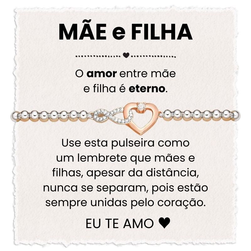 Pulseira Presente Mãe E Filha Com Mensagem