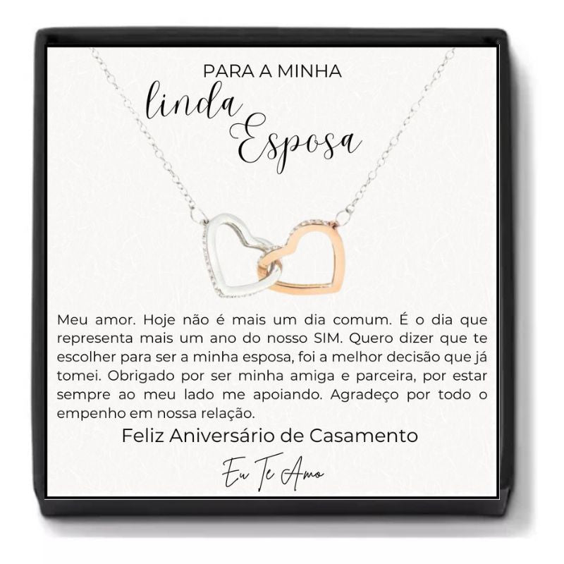 Colar Presente Meu Amor Aniversário De Casamento